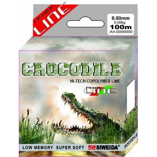Леска SWD Crocodile 100м 0,25 (5,70кг) прозрачная Леска SWD Crocodile 100м 0,25 (5,70кг) прозрачная