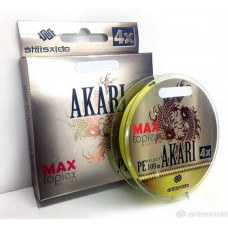 Шнур плетеный Shii Saido Akari 4X, 150 м, 0,272 мм, до 11,33 кг, yellow SBLA150-4X-27 Шнур плетеный Shii Saido Akari 4X, 150 м, 0,272 мм, до 11,33 кг, yellow SBLA150-4X-27