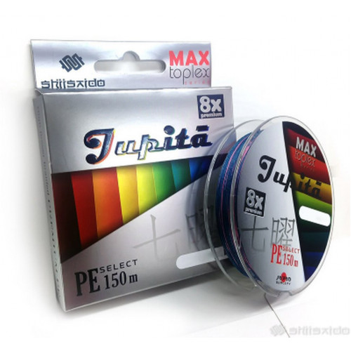 Шнур плетеный Shii Saido Jupita 8X, 150 м, 0,235 мм, до 11,33 кг, multicolor SBLJ150-8X-24 Шнур плетеный Shii Saido Jupita 8X, 150 м, 0,235 мм, до 11,33 кг, multicolor SBLJ150-8X-24