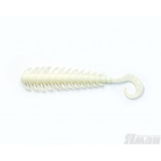 Твистер Yaman Ruff, 3", цвет 01 - White, 10 шт Y-R3-01