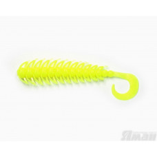 Твистер Yaman Ruff, 5", цвет 02 - Chartreuse, 5 шт Y-R5-02