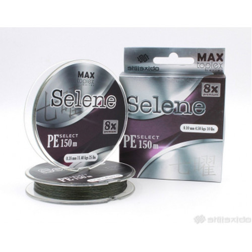 Шнур плетеный Shii Saido Selene 8X, 150 м, 0,272 мм, до 15,86 кг, mosgreen SBLS150-8X-27 Шнур плетеный Shii Saido Selene 8X, 150 м, 0,272 мм, до 15,86 кг, mosgreen SBLS150-8X-27