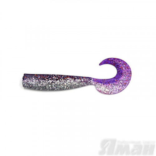 Твистер Yaman Lazy Tail Shad, 7" цвет 19 - Silver Violet, 3 шт Y-LTS7-19