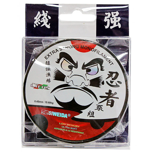 Леска Siweida Ninja (ST4) 100м 0,45 (15,60кг) прозрачная Леска Siweida Ninja (ST4) 100м 0,45 (15,60кг) прозрачная