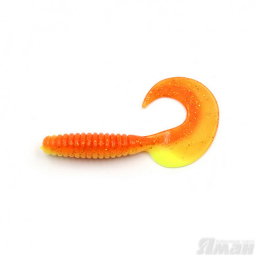 Твистер Yaman Spiral, 6", цвет 25 - Sunshine, 4 шт Y-S6-25
