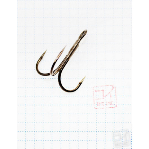 Крючок Koi Round Treble № 2/0 , BN, тройник (5 шт.) KH3295-2/0BN Крючок Koi Round Treble № 2/0 , BN, тройник (5 шт.) KH3295-2/0BN