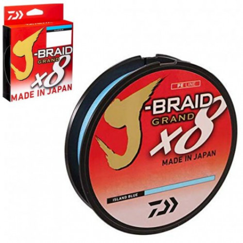 Леска плетеная Daiwa J-Braid Grand X8 135м 0,10мм (7кг) синяя