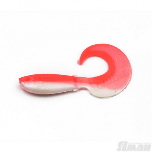 Твистер Yaman Mermaid Tail, 5" цвет 27 - Red White, 5 шт Y-MT5-27