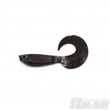 Твистер Yaman Mermaid Tail, 5" цвет 31 - Black Red Flake, 5 шт Y-MT5-31