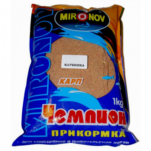 Прикормка Миронов Чемпион Карп 1кг Клубника Прикормка Миронов Чемпион Карп 1кг Клубника