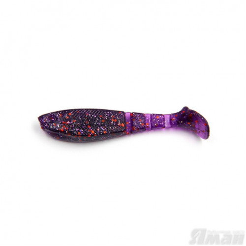Виброхвост Yaman Light-Flake, 4", цвет 08 - Violet, 4 шт Y-LF4-08
